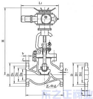 电动截止阀结构图