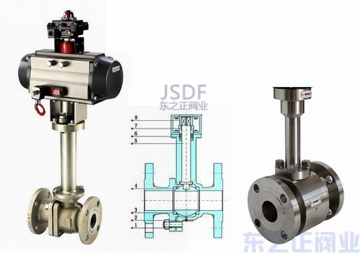 气动低温球阀结构图